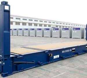 CONTENEDOR  40 PIES DE PLATAFORMA PLANA