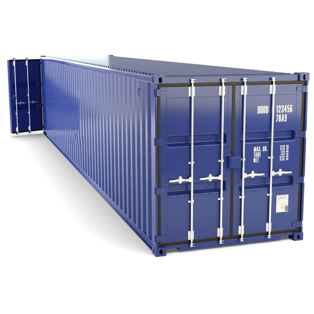 CONTENEDOR MARÍTIMO DE 45 PIES CON TECHO ABIERTO